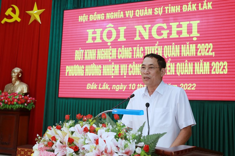 Hội nghị rút kinh nghiệm và triển khai công tác tuyển quân năm 2023