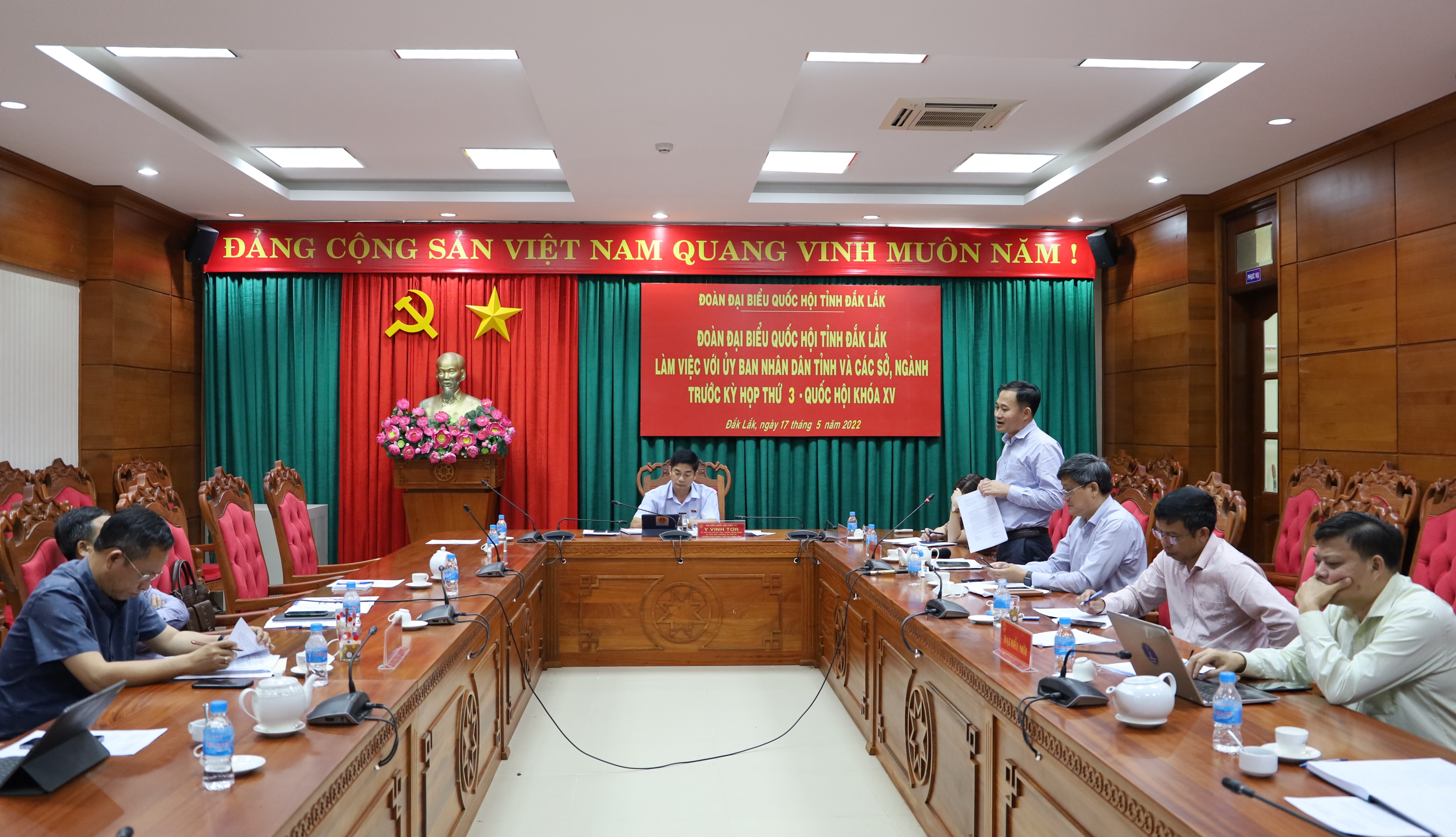 Đoàn Đại biểu Quốc hội tỉnh làm việc với UBND tỉnh và các sở, ngành trước Kỳ họp thứ 3, Quốc hội khoá XV
