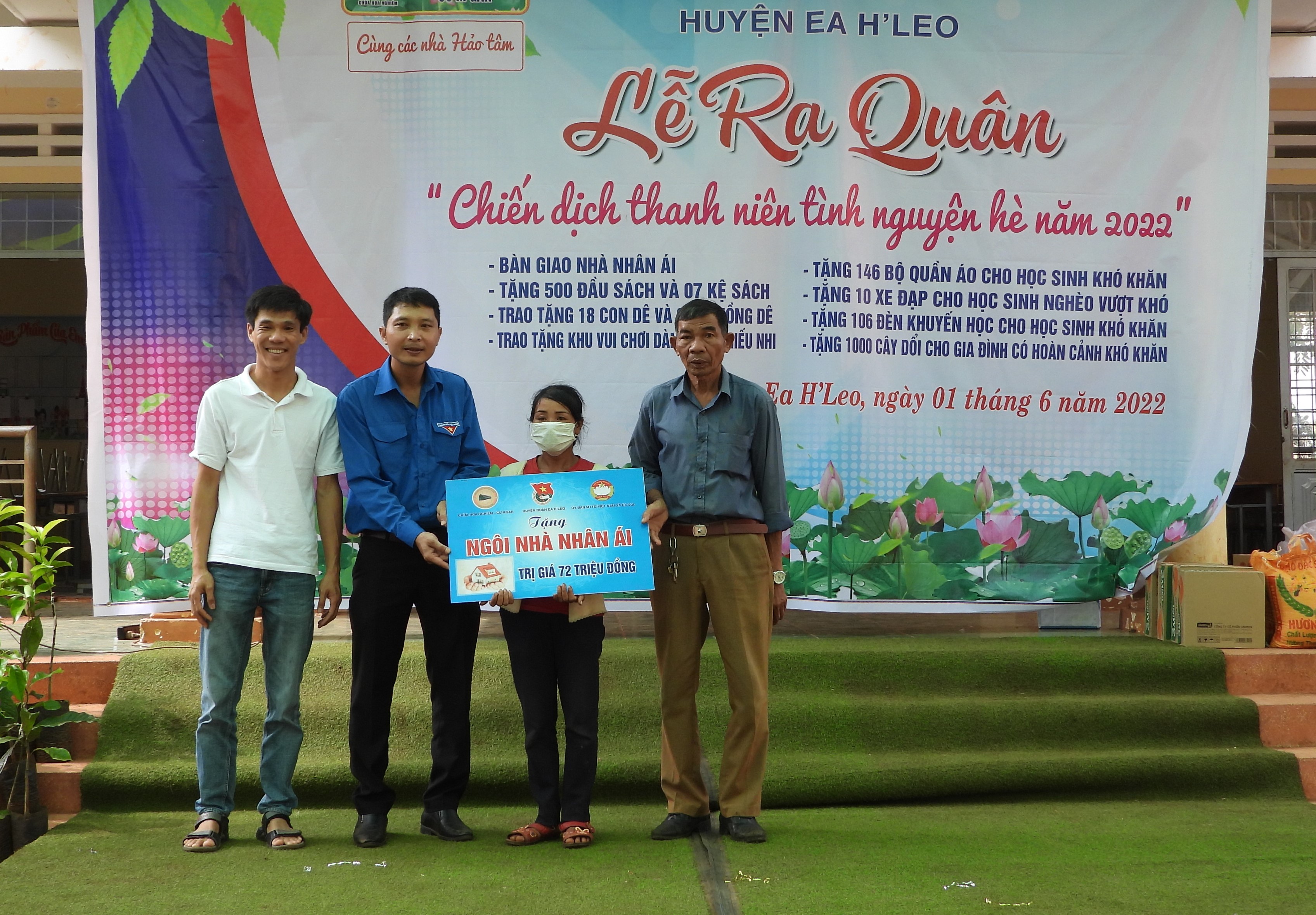 Nhiều hoạt động ý nghĩa trong ngày đầu ra quân Chiến dịch thanh niên tình nguyện hè năm 2022