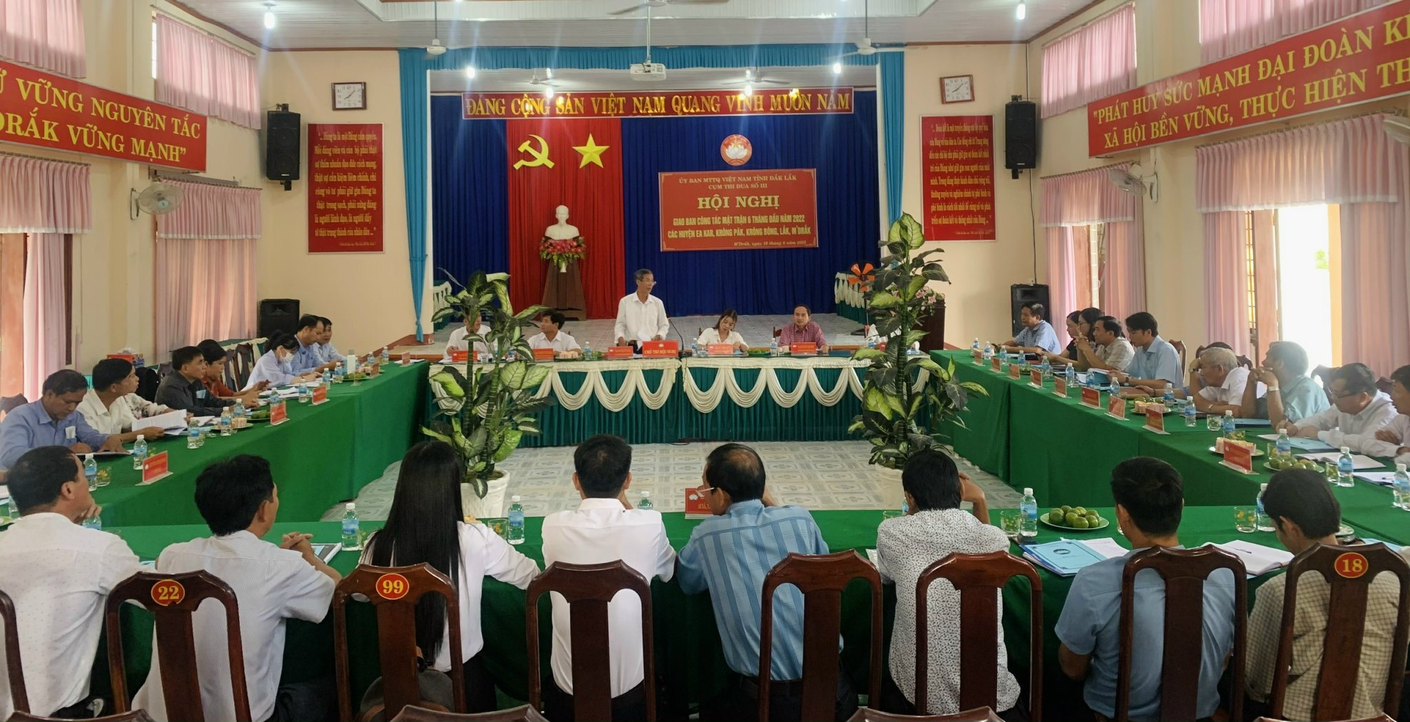 Cụm thi đua số 3 giao ban công tác mặt trận 6 tháng đầu năm 2022