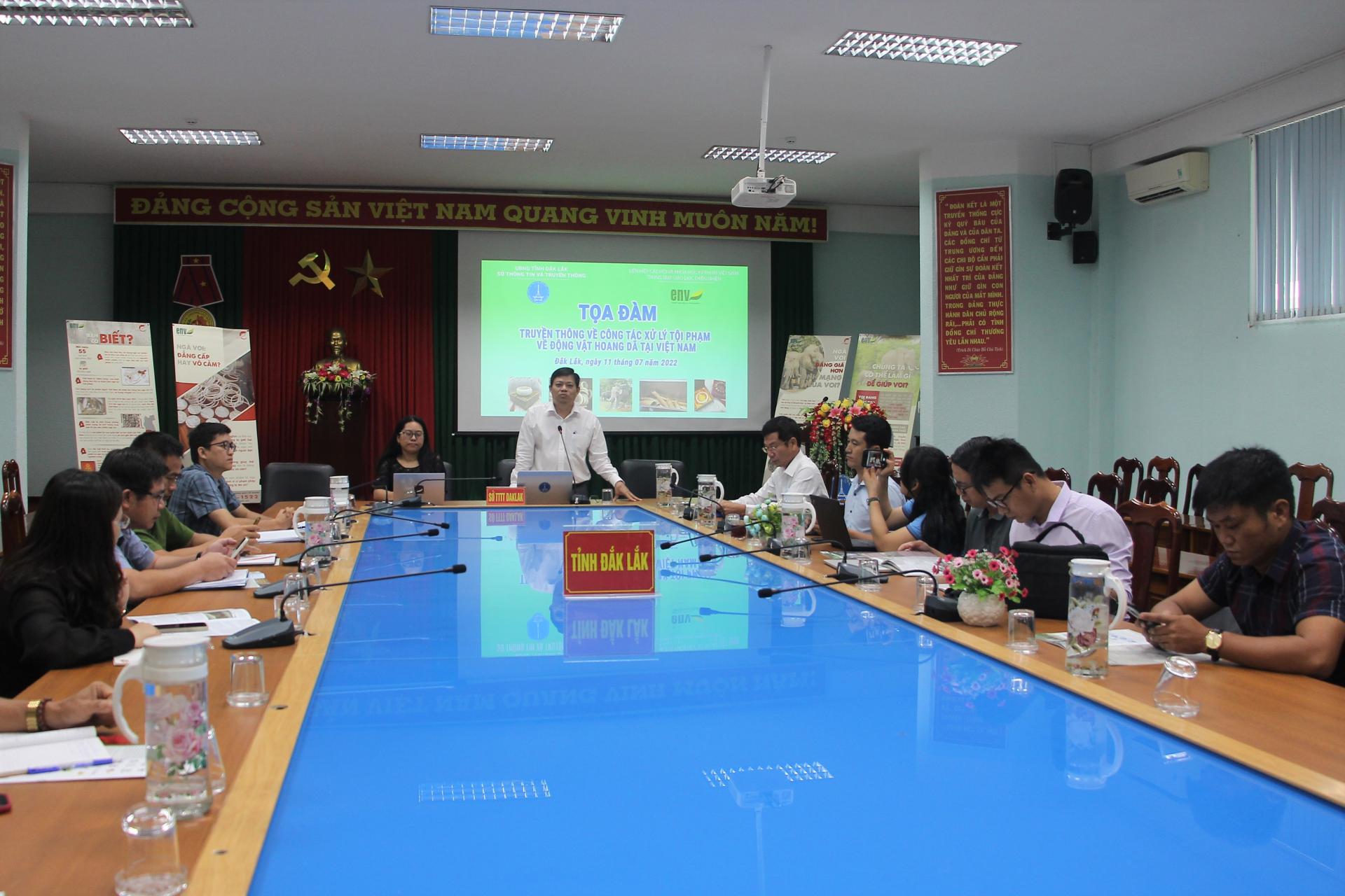 Tọa đàm truyền thông về công tác xử lý tội phạm về động vật hoang dã tại Việt Nam