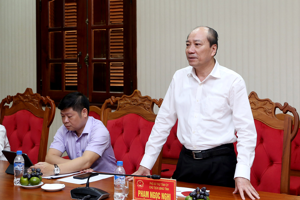 UBND tỉnh làm việc với Công ty cổ phần INTEQC VINA