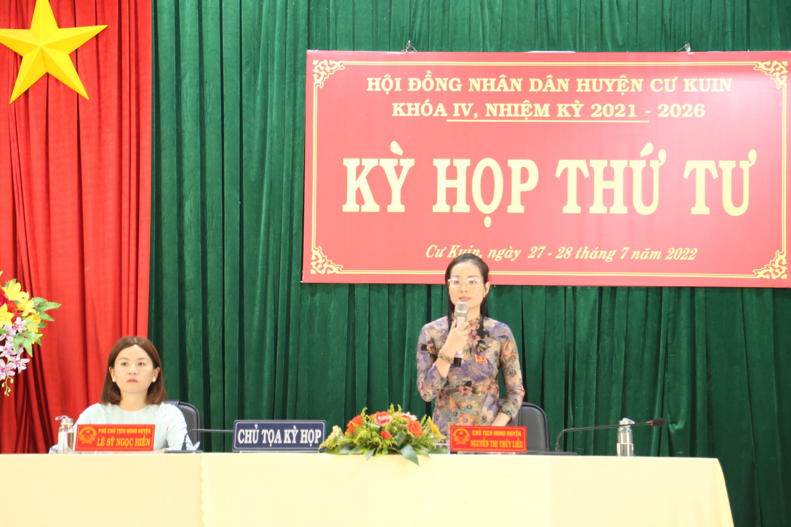 HĐND huyện Cư Kuin tổ chức Kỳ thứ 4, khóa IV, nhiệm kỳ 2021 – 2026.