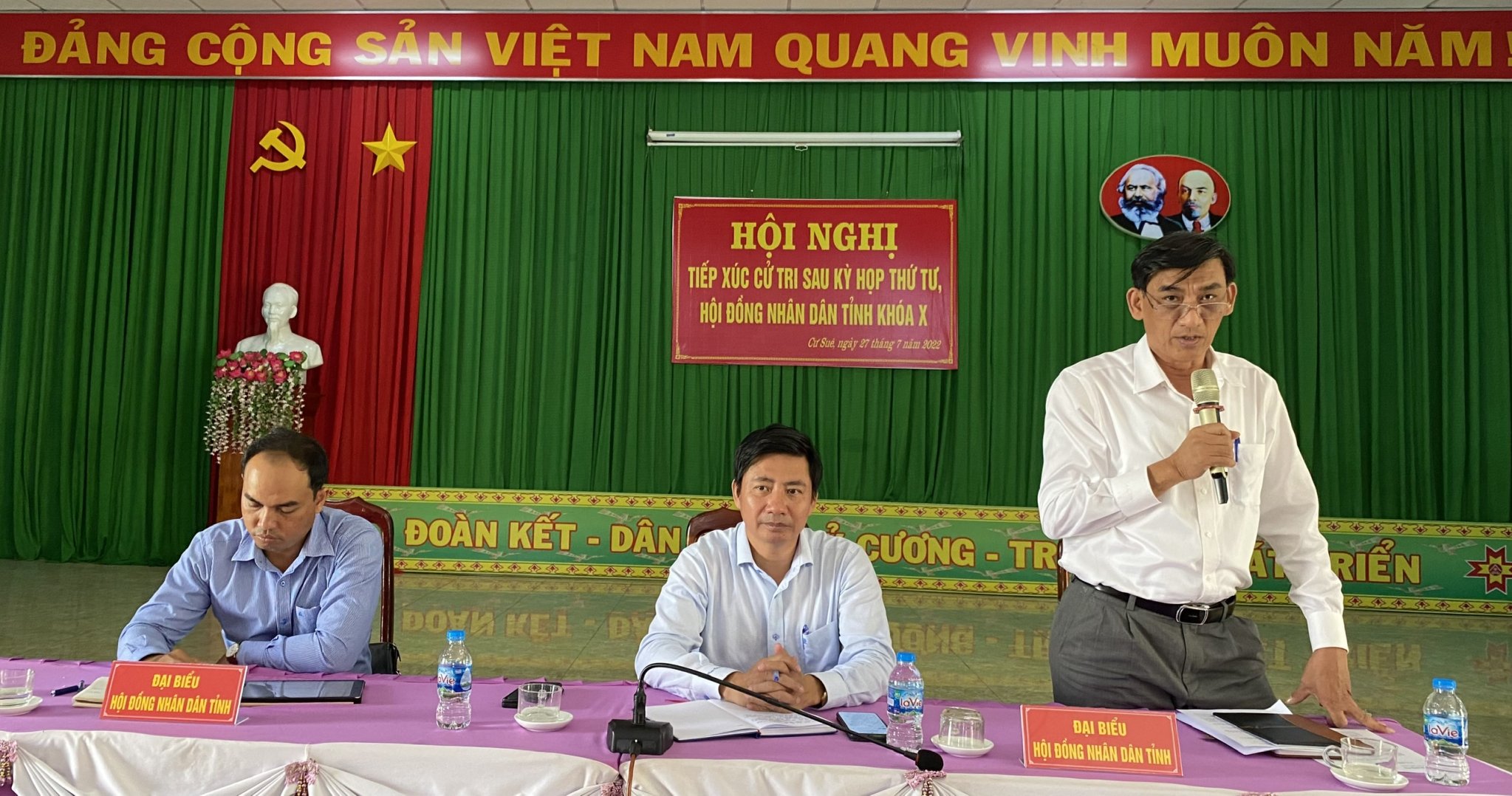 Tổ đại biểu HĐND tỉnh khóa X tiếp xúc cử tri sau Kỳ họp thứ Tư