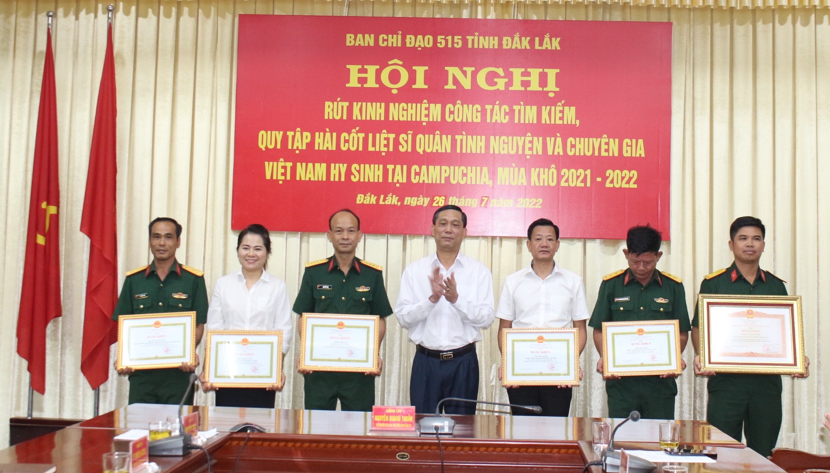 Hội nghị rút kinh nghiệm công tác tìm kiếm, quy tập hài cốt liệt sĩ và chuyên gia Việt Nam hy sinh tại Campuchia