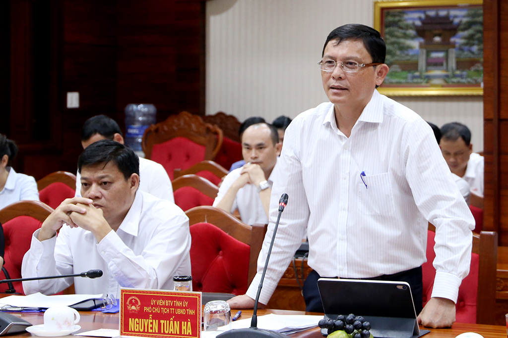 UBND tỉnh làm việc với Đoàn công tác của Ủy ban Khoa học, Công nghệ và Môi trường
