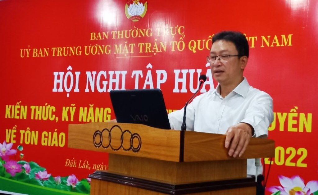 Tập huấn công tác tôn giáo cho các tỉnh Tây Nguyên