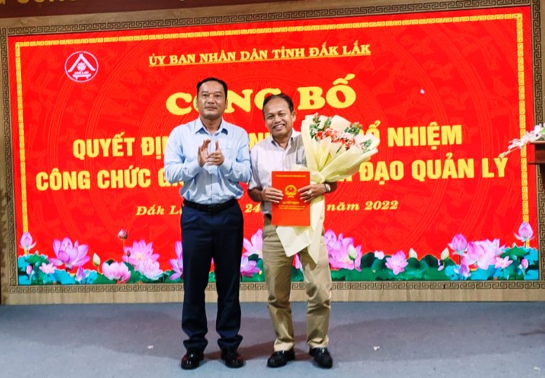 Công bố Quyết định bổ nhiệm Phó Giám đốc Sở Nông nghiệp và Phát triển nông thôn