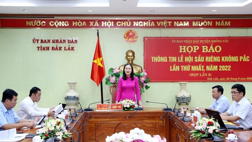 Press conference for the 1st Krong Pac Durian Festival 2022