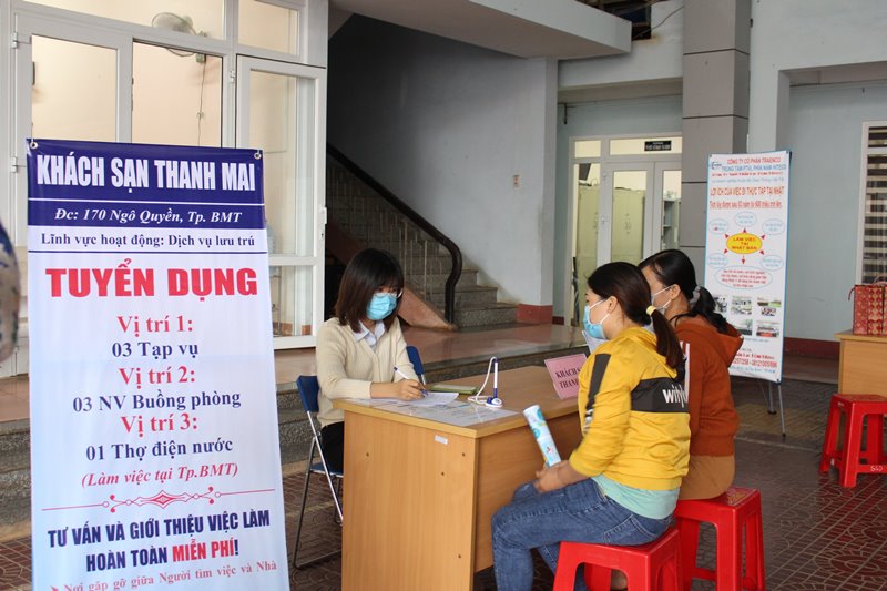 Đắk Lắk giới thiệu việc làm cho trên 6.400 lượt người trong 9 tháng đầu năm 2022