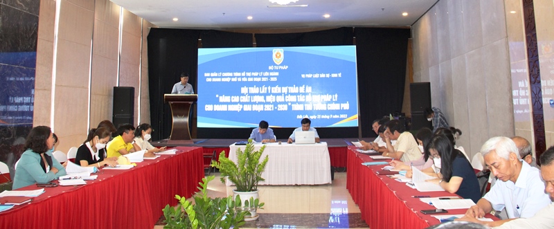 Bộ Tư pháp lấy ý kiến dự thảo Đề án “nâng cao chất lượng hiệu quả công tác hỗ trợ pháp lý cho doanh nghiệp giai đoạn 2021-2030”