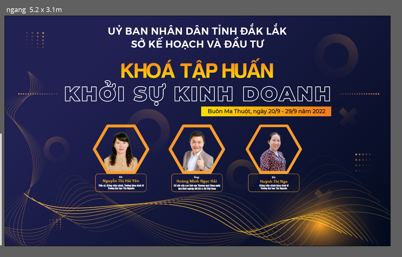 Sở Kế hoạch và Đầu tư tổ chức đào tạo tập huấn khởi sự kinh doanh