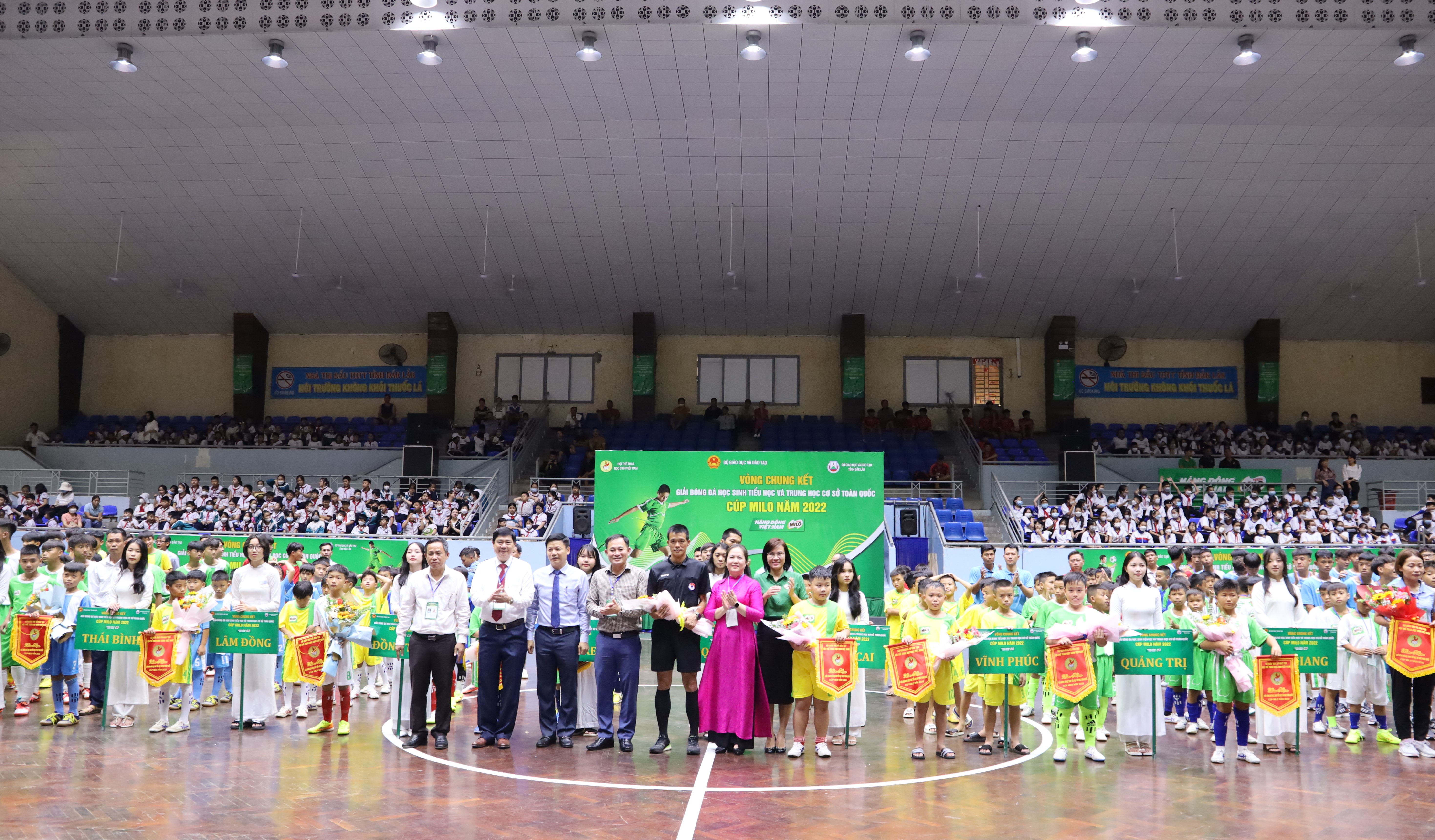 Khai mạc Vòng chung kết giải Bóng đá học sinh Tiểu học và THCS toàn quốc Cúp Milo năm 2022