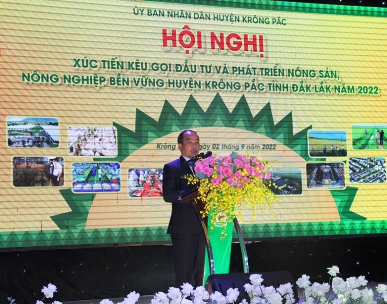 Conference on investment promotion and agricultural product development in Krong Pac District in 2022