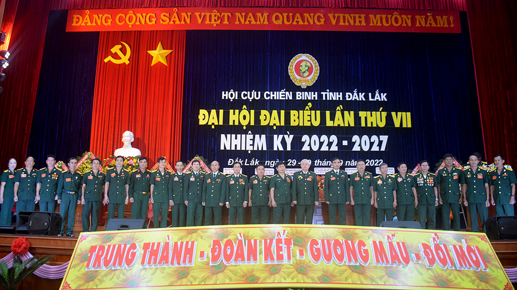Đại hội đại biểu Hội Cựu chiến binh tỉnh Đắk Lắk lần thứ VII, nhiệm kỳ 2022-2027