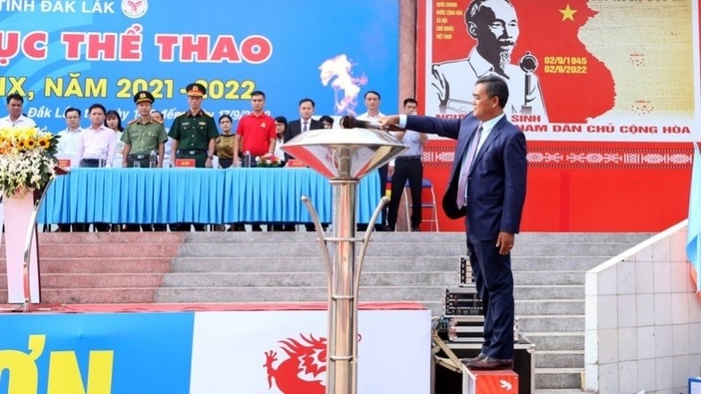 The opening ceremony of the 9th Dak Lak Provincial Sports Festival