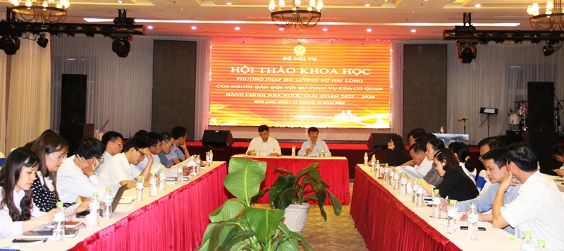 Hội thảo khoa học phương pháp đo lường sự hài lòng của người dân đối với sự phục vụ của cơ quan hành chính nhà nước giai đoạn 2022-2026