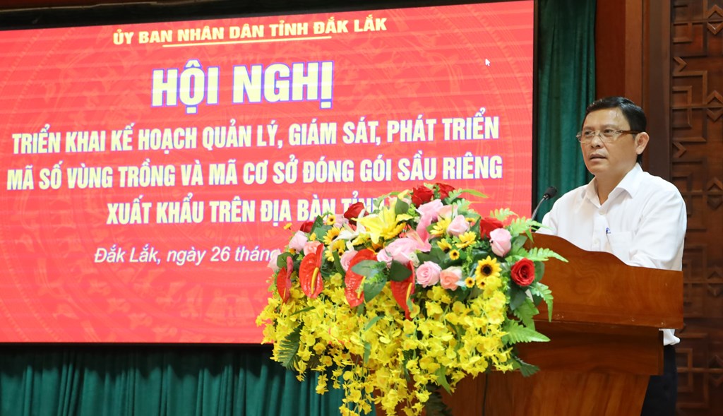 Triển khai kế hoạch quản lý mã số vùng trồng, mã cơ sở đóng gói sầu riêng xuất khẩu