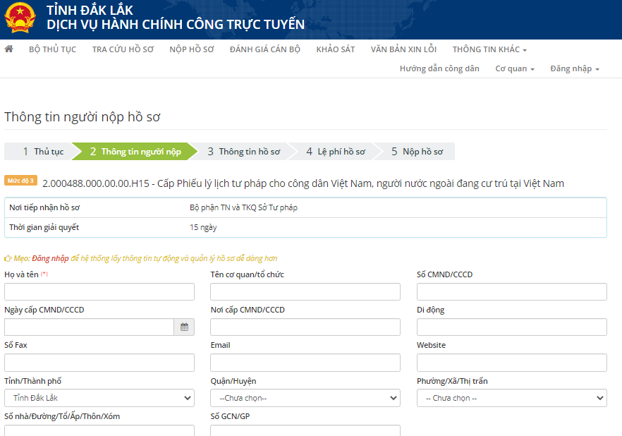 Quyết định ban hành tái cấu trúc quy trình đăng ký khai sinh, khai tử, kết hôn; cấp phiếu lý lịch tư pháp trực tuyến trên địa bàn tỉnh Đắk Lắk