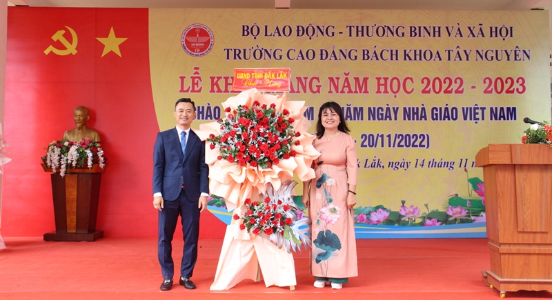 Trường Cao đẳng Bách khoa Tây Nguyên khai giảng năm học 2022-2023