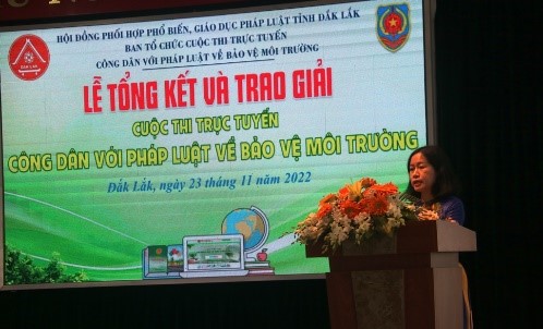 Tổng kết và trao giải Cuộc thi trực tuyến “Công dân với pháp luật về bảo vệ môi trường”