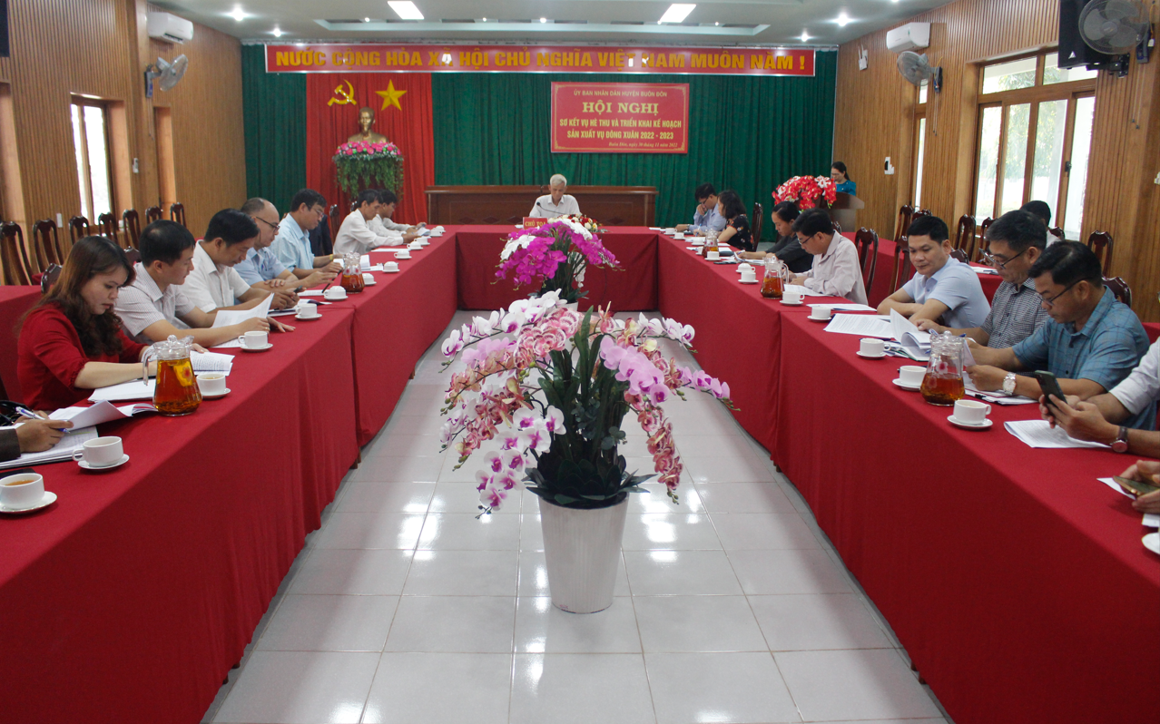 Huyện Buôn Đôn triển khai kế hoạch sản xuất vụ Đông Xuân 2022 – 2023