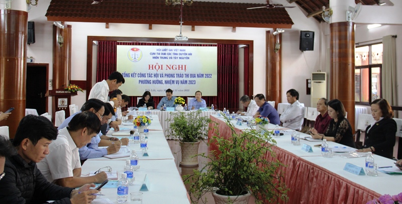 Cụm thi đua Hội Luật gia các tỉnh Duyên hải Miền Trung và Tây Nguyên triển khai nhiệm vụ năm 2023