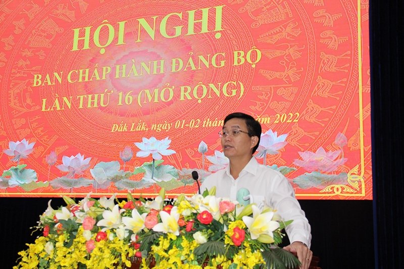 Khai mạc Hội nghị Ban Chấp hành Đảng bộ tỉnh lần thứ 16 mở rộng