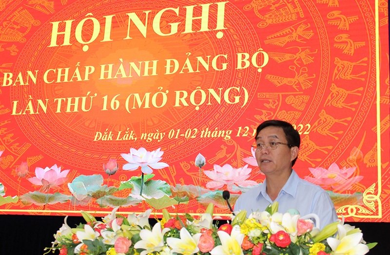 Bế mạc Hội nghị Ban Chấp hành Đảng bộ tỉnh lần thứ 16 mở rộng