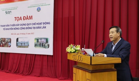 Consulting Seminar on the operating regulations of community agriculture promotion teams in Dak Lak
