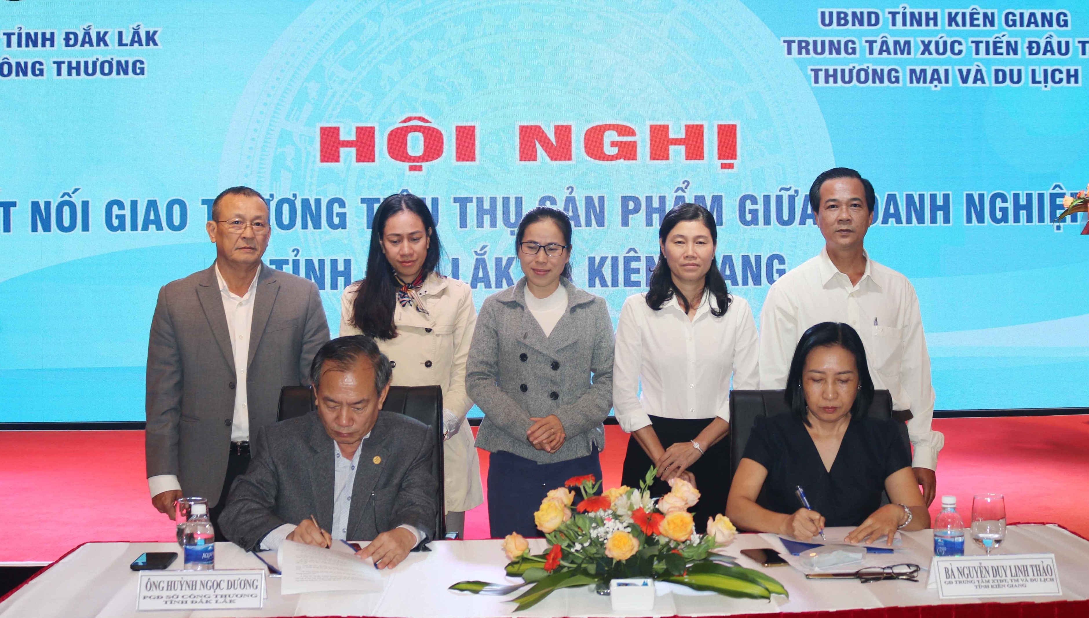 Đắk Lắk kết nối giao thương tiêu thụ sản phẩm với tỉnh Kiên Giang