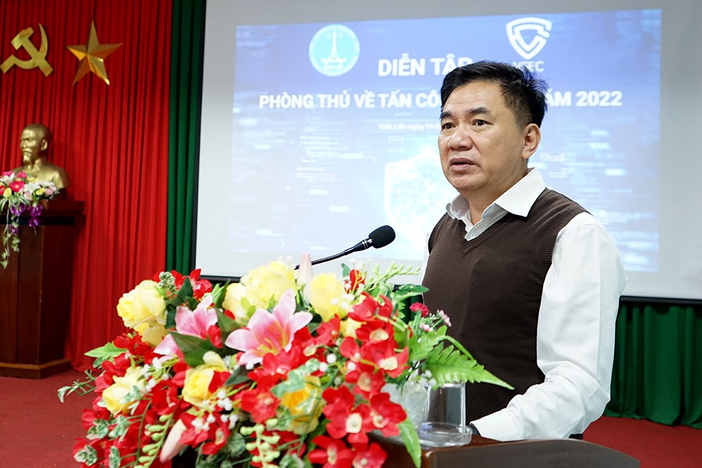 The 2022 training course and drill on prevetion against cyber attacks