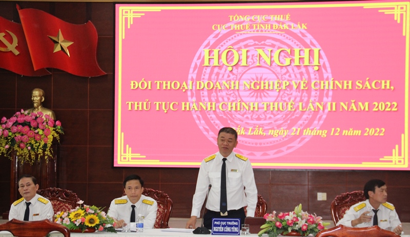 Cục thuế  Đắk Lắk đối thoại với 200 doanh nghiệp, người nộp thuế
