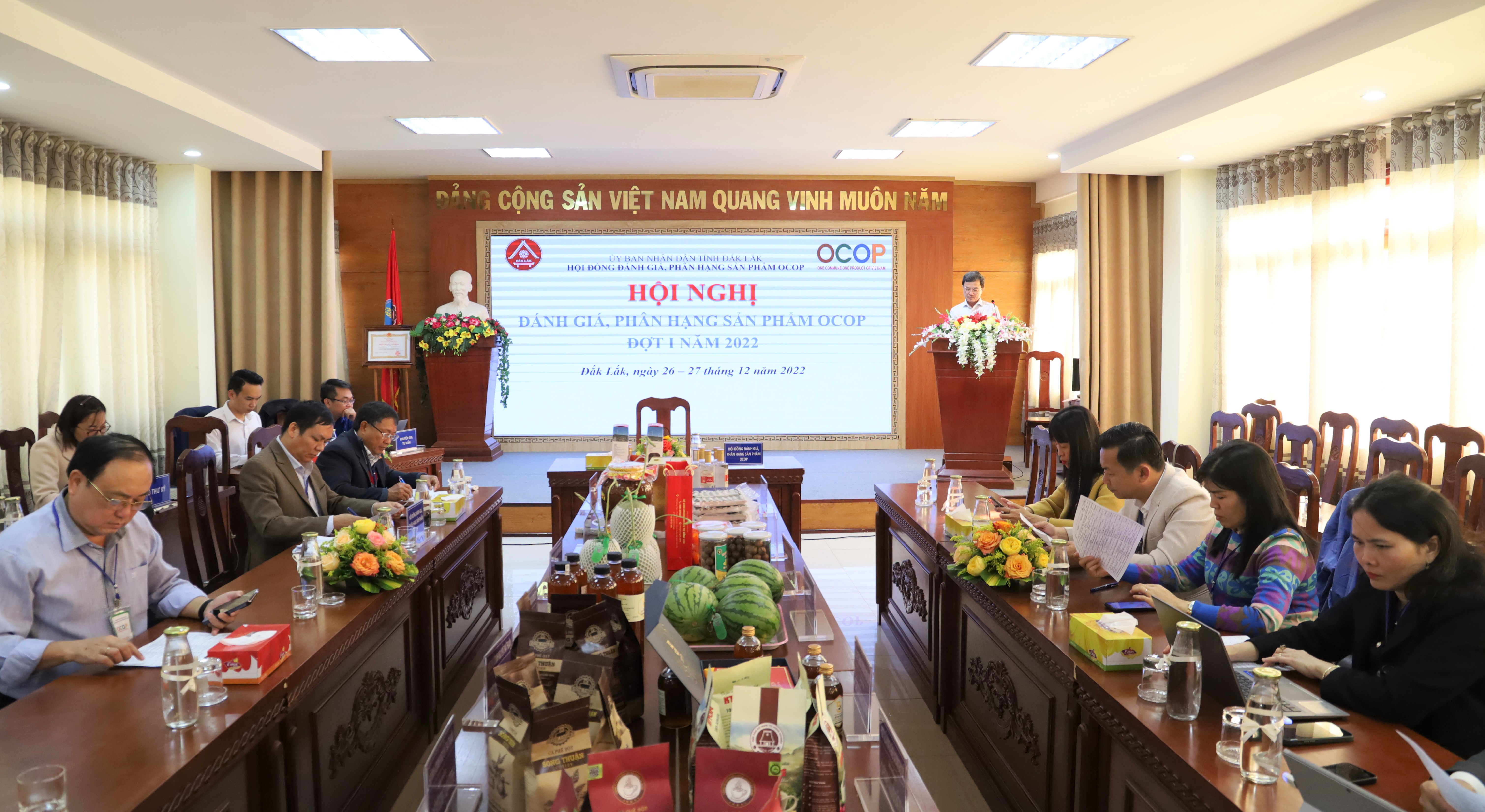 Đánh giá, phân hạng sản phẩm OCOP đợt I năm 2022