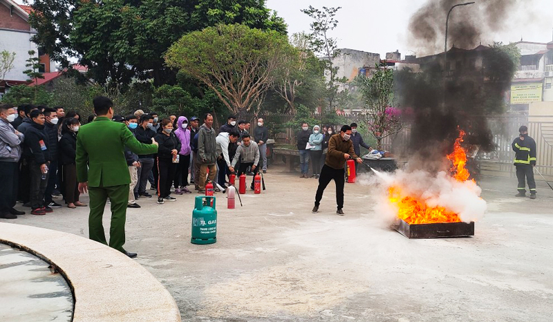 Tăng cường xây dựng, phê duyệt và tổ chức thực tập phương án chữa cháy, cứu nạn, cứu hộ có huy động nhiều lực lượng, phương tiện tham gia