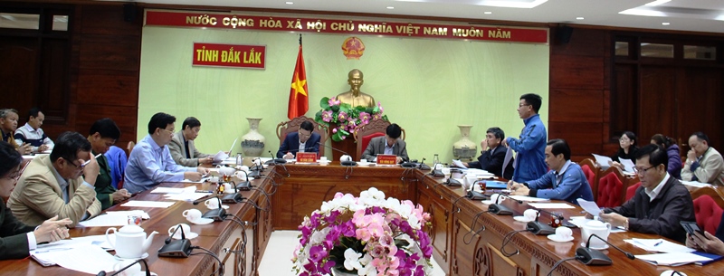 Họp Tổ giúp việc - Tiểu ban An ninh, Đối ngoại, Lễ tân, Hậu cần Lễ hội Cà Phê Buôn Ma Thuột lần thứ 8 năm 2023