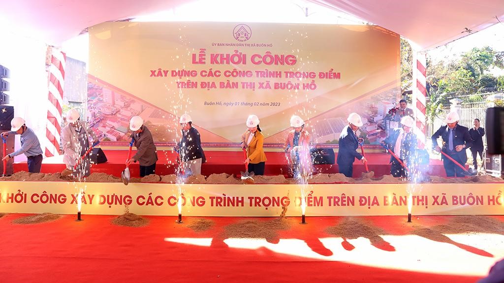 Buon Ho town starts construction of key projects in 2023