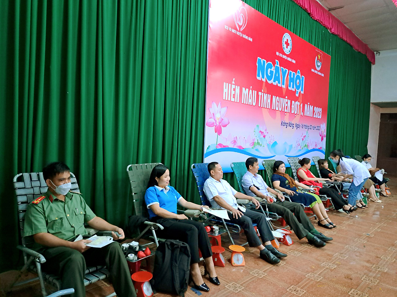 Ngày hội hiến máu tình nguyện huyện Krông Năng đợt I năm 2023