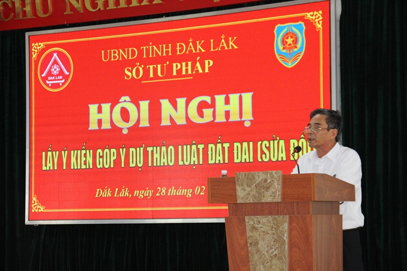 Sở Tư pháp lấy ý kiến góp ý dự thảo Luật Đất đai sửa đổi