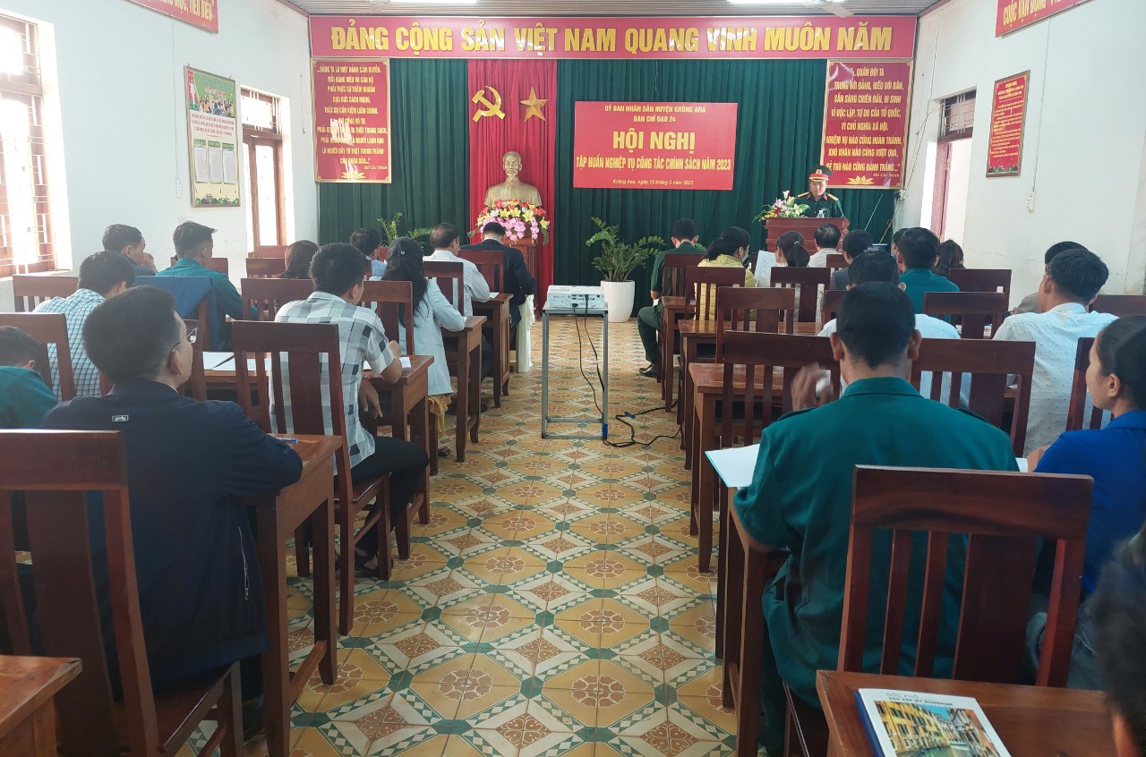 Tập huấn nghiệp vụ công tác chính sách năm 2023