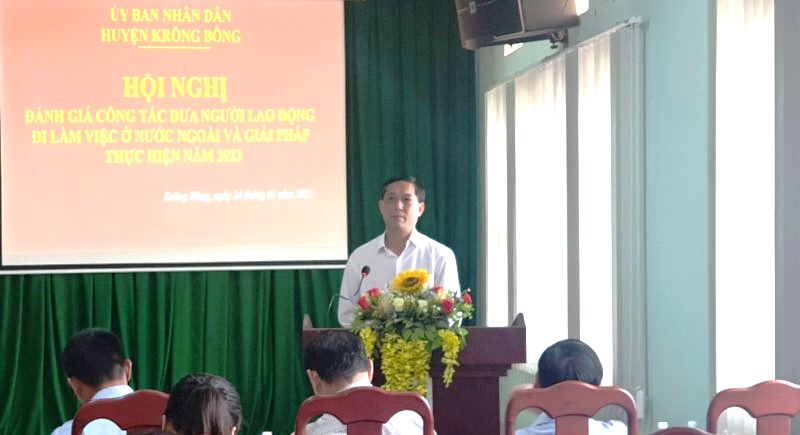 Huyện Krông Bông tìm giải pháp đẩy mạnh công tác xuất khẩu lao động năm 2023.