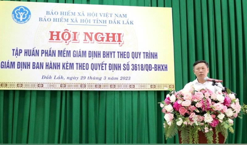 Bảo hiểm xã hội tỉnh Đắk Lắk tập huấn phần mềm giám định bảo hiểm y tế mới.