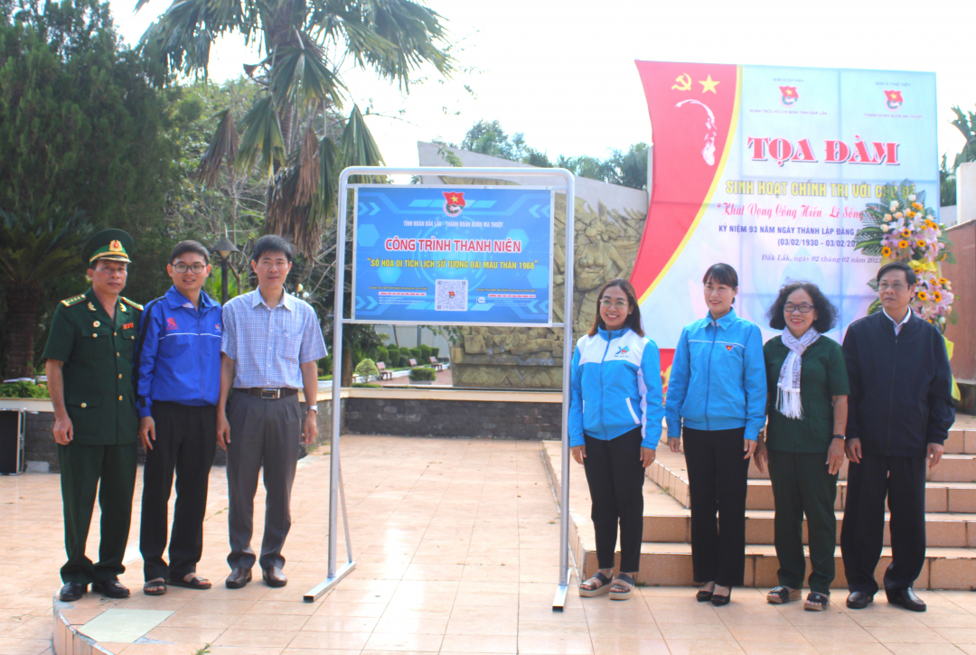Tỉnh Đoàn Đắk Lắk số hóa 4 địa chỉ đỏ trong năm 2023.
