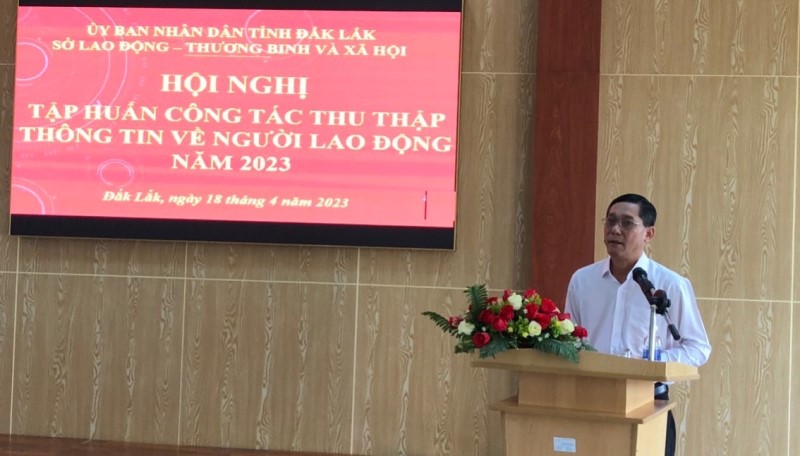 Tập huấn nghiệp vụ thu thập, cập nhật, chỉnh sửa, tổng hợp thông tin về người lao động năm 2023