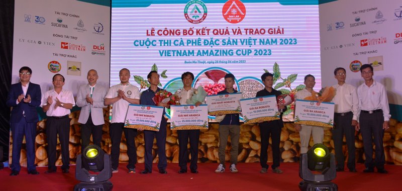 Trao giải Cuộc thi Cà phê đặc sản Việt Nam 2023