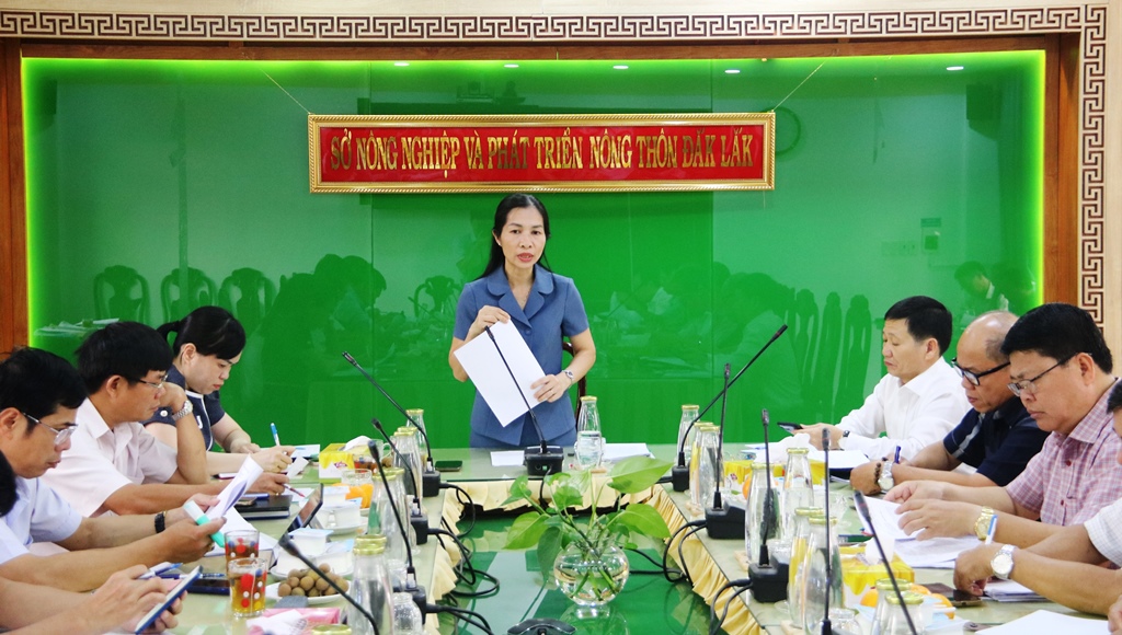 Đoàn giám sát của HĐND tỉnh làm việc với Sở Nông nghiệp và Phát triển nông thôn