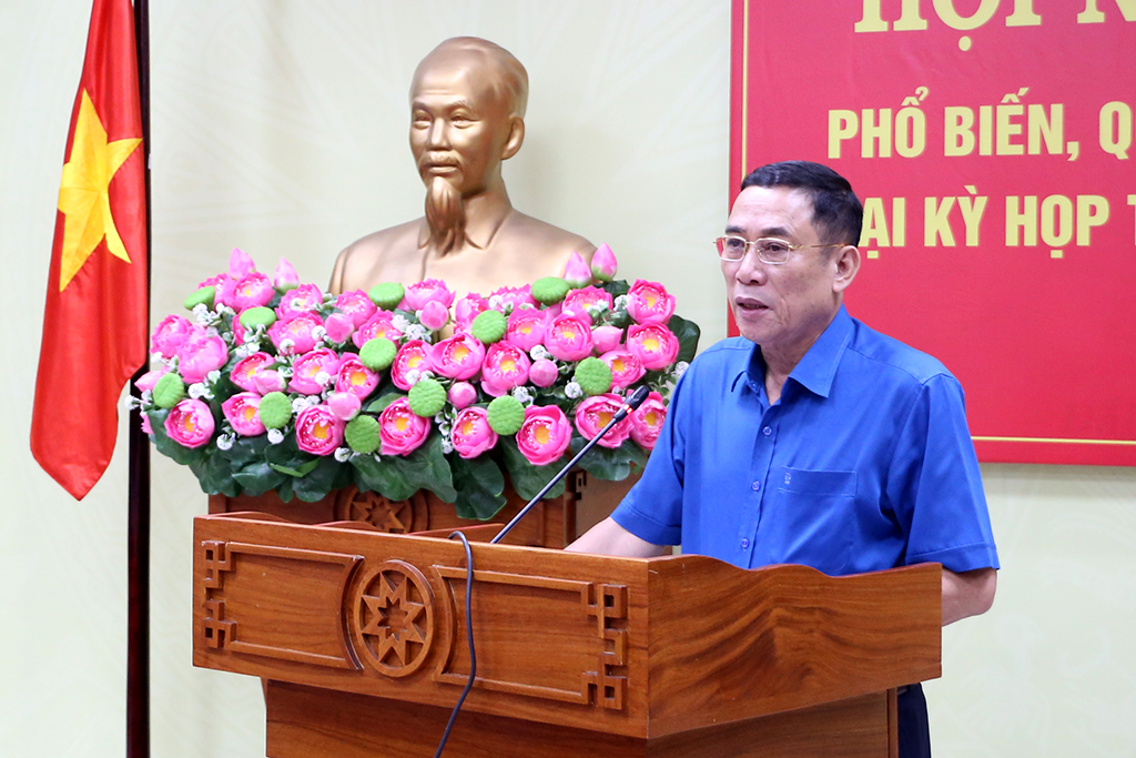 Hội nghị trực tuyến phổ biến quán triệt các luật mới ban hành