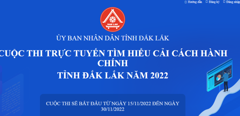 Kế hoạch tổ chức Cuộc thi trực tuyến tìm hiểu cải cách hành chính tỉnh Đắk Lắk năm 2023