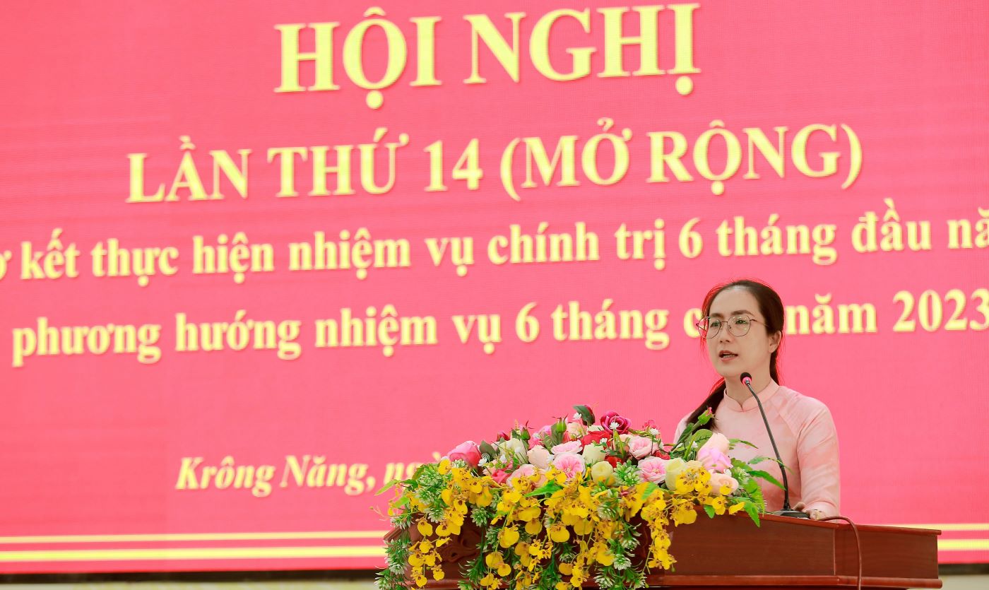 Hội nghị Ban Chấp hành Đảng bộ huyện Krông Năng lần thứ 14 (mở rộng)