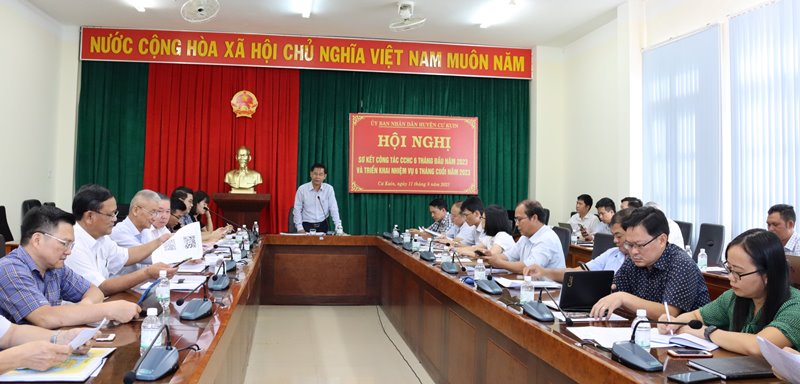 UBND huyện Cư Kuin triển khai công tác cải cách hành chính 6 tháng cuối năm 2023